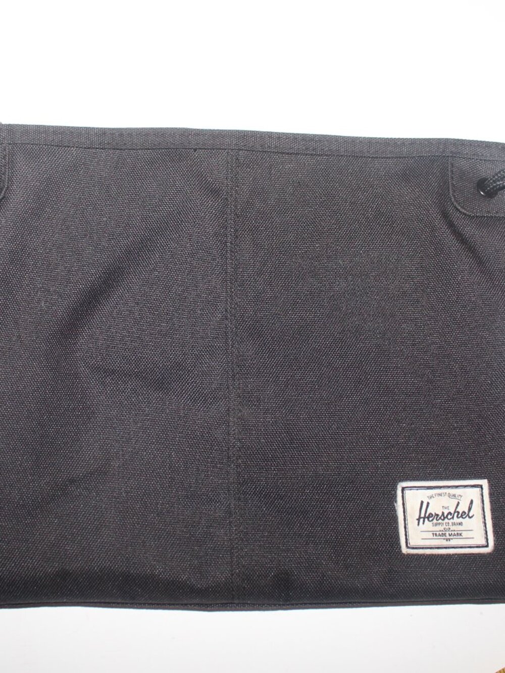 Herschel Supply Co. Black Zip Pouch with Logo Patch